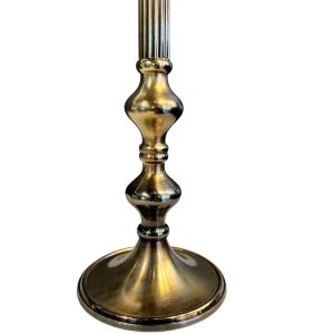 Pirinç Gold Çizgili Şamdan - Görsel 3